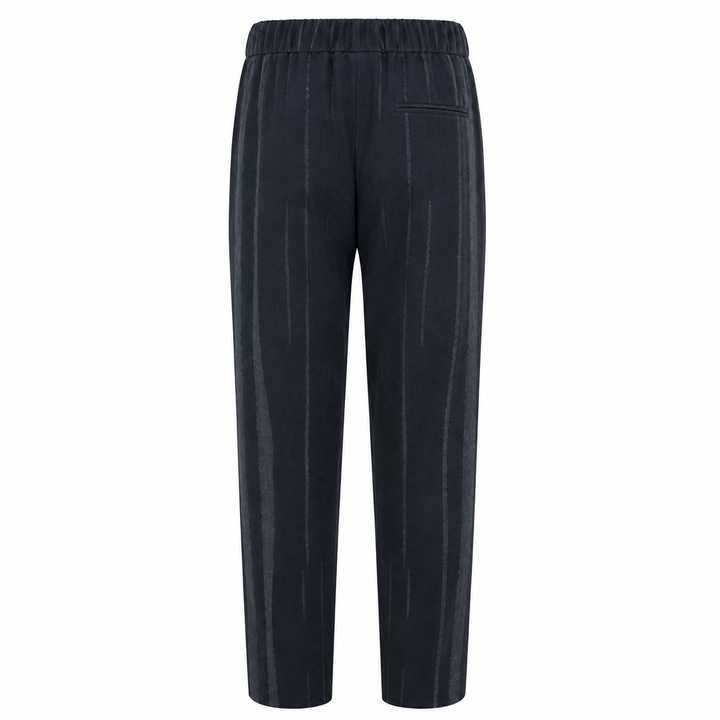 Pantalone Pajabot in seta stampato su base blu