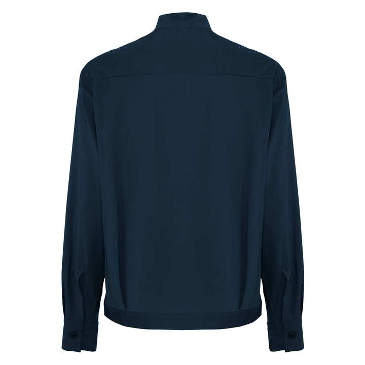 Giacca Base blu in fresco di lana