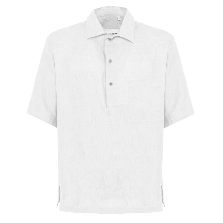 Polo Polx bianco in lino