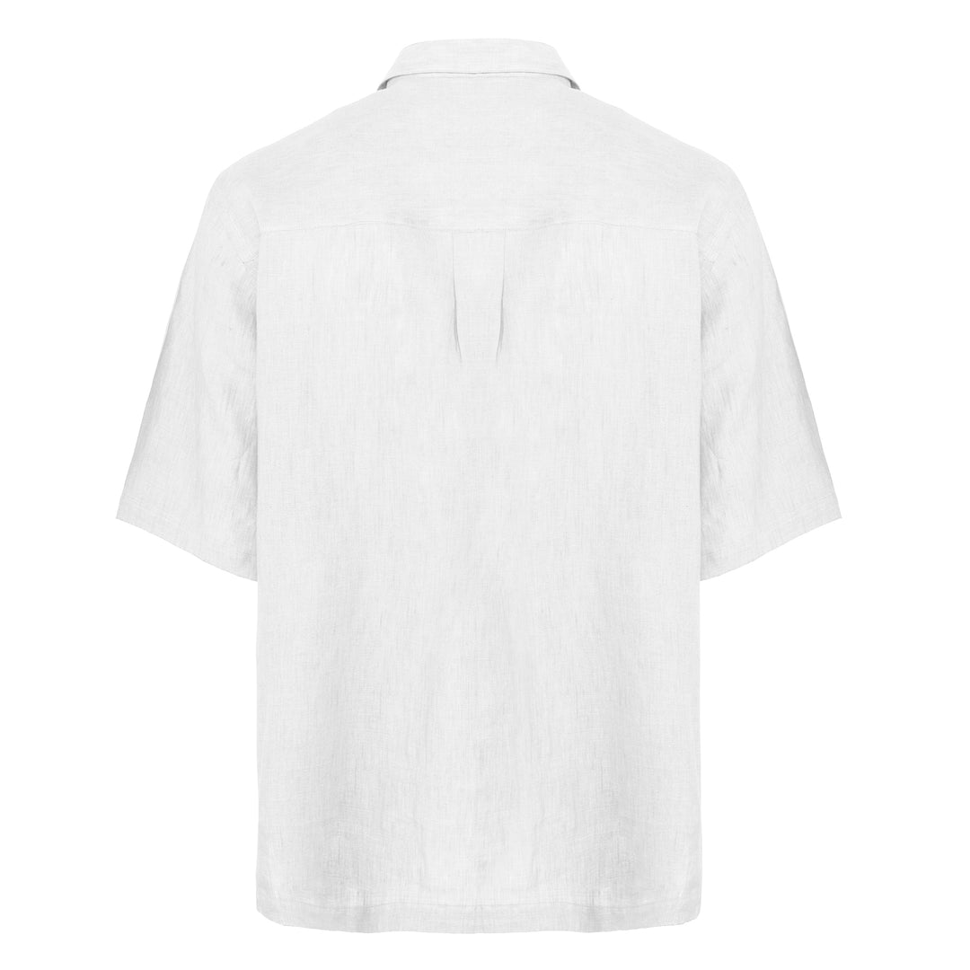 Polo Polx bianco in lino