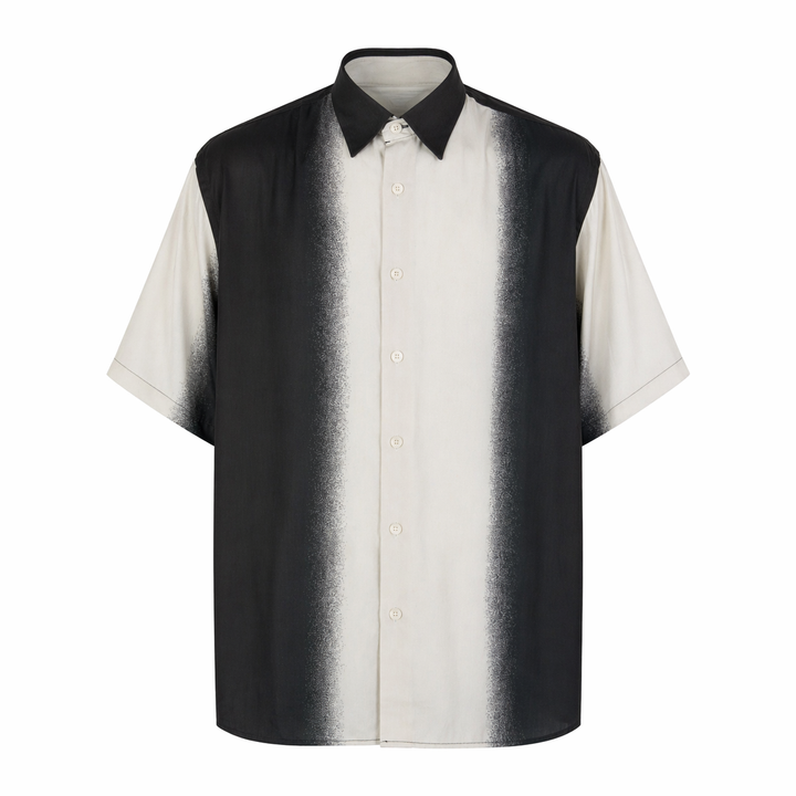 Camicia a maniche corte Eric in tencel con sfumature