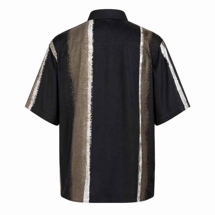 Camicia Eric a maniche corte in tencel con stampa