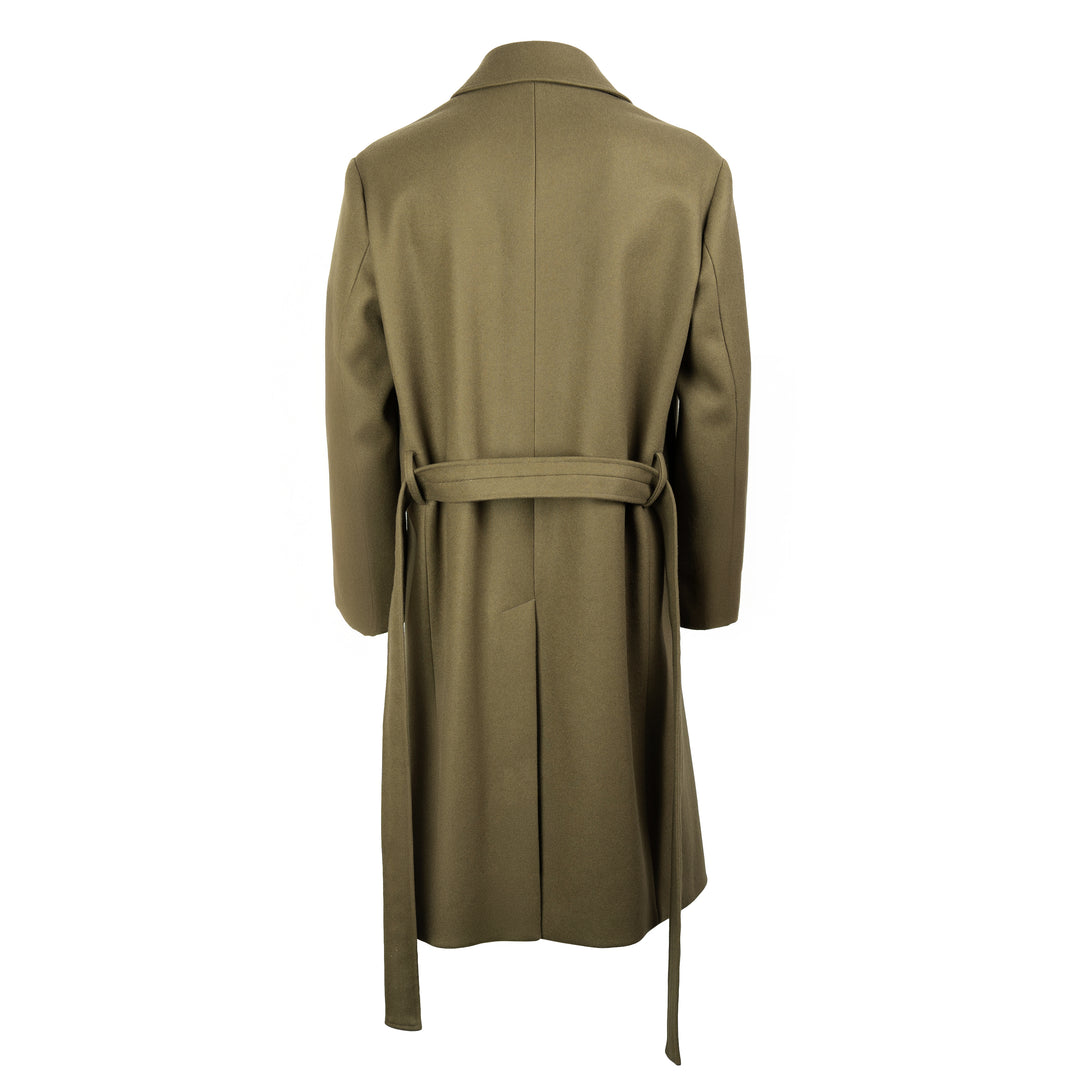 Cappotto Edouard verde in lana