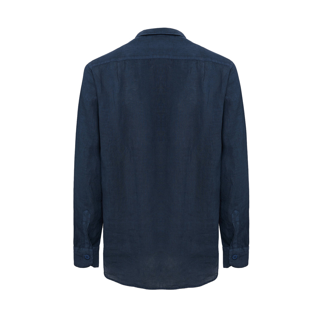 Camicia Valentino blu in lino