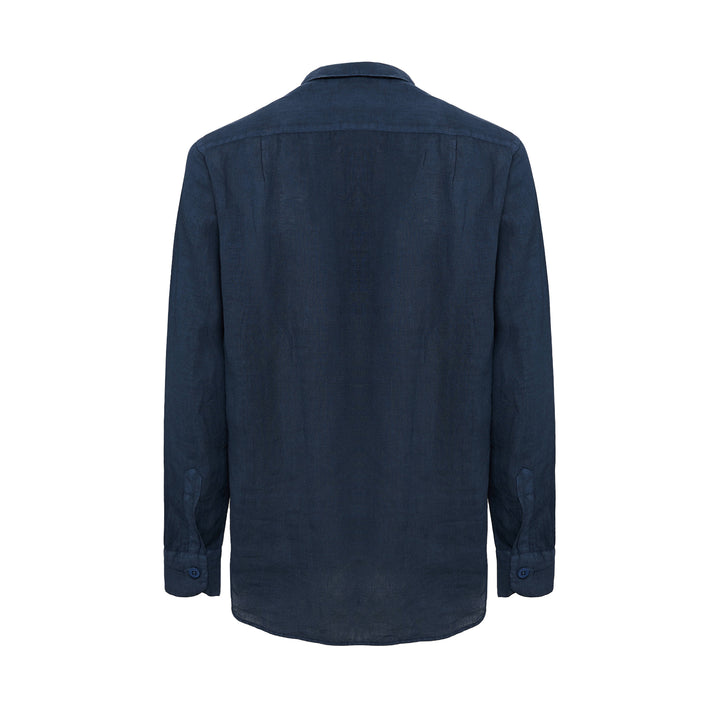 Camicia Valentino blu in lino