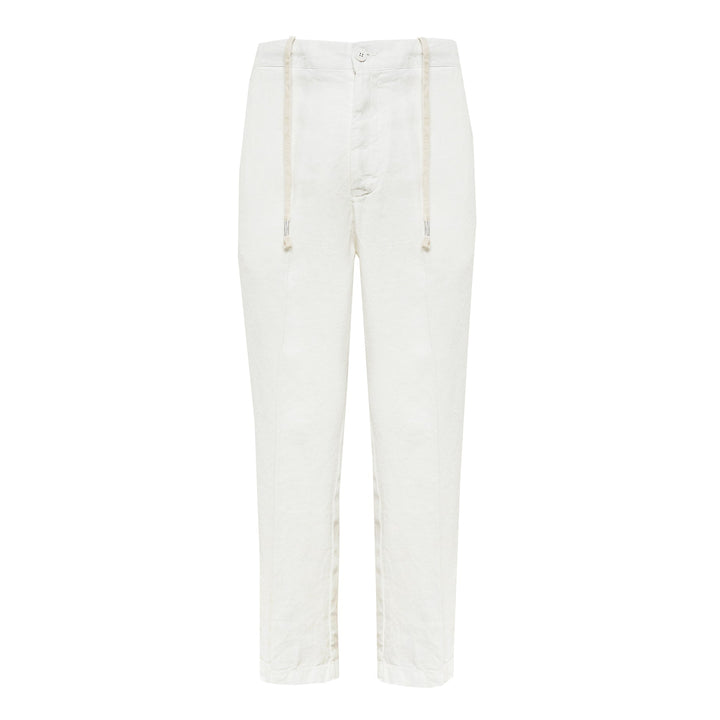 Pantaloni Jean 19 marrone in lino