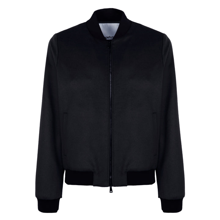 Giacca Brett blu con zip