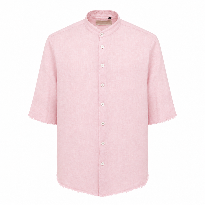 Camicia Valentino rosa a maniche 3/4 in lino