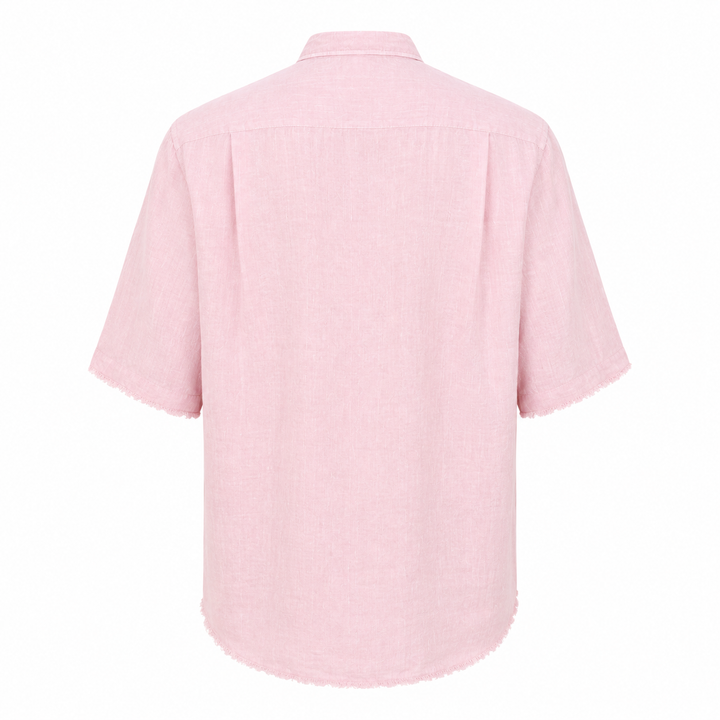 Camicia Valentino rosa a maniche 3/4 in lino