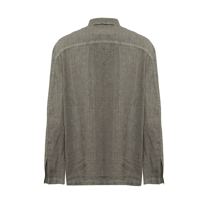 Camicia Etienne fango in lino