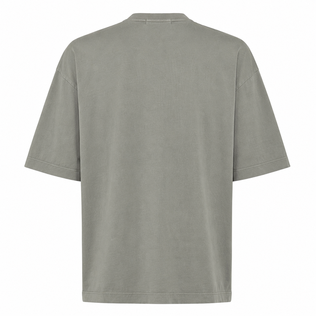 T-shirt Vant verde fango in cotone