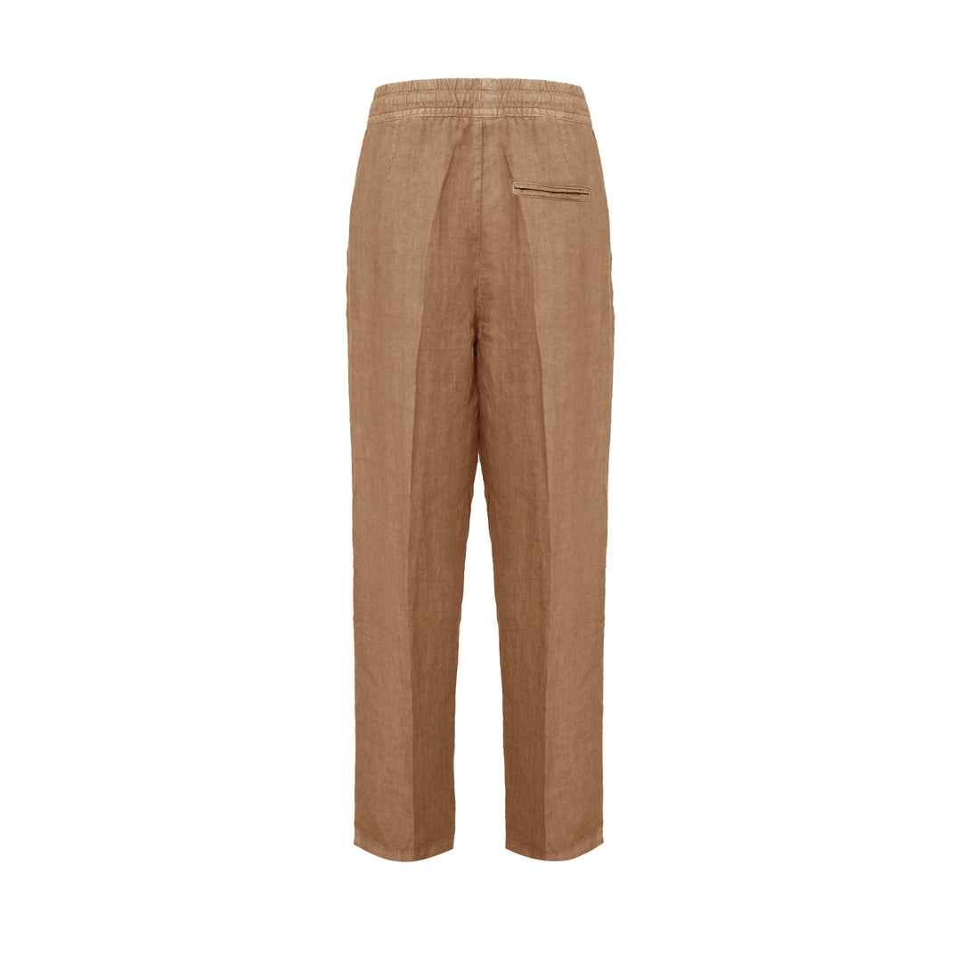 Pantalone Pajama arancio in lino