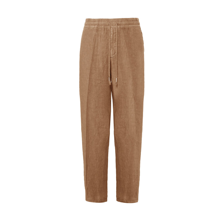 Pantalone Pajama arancio in lino