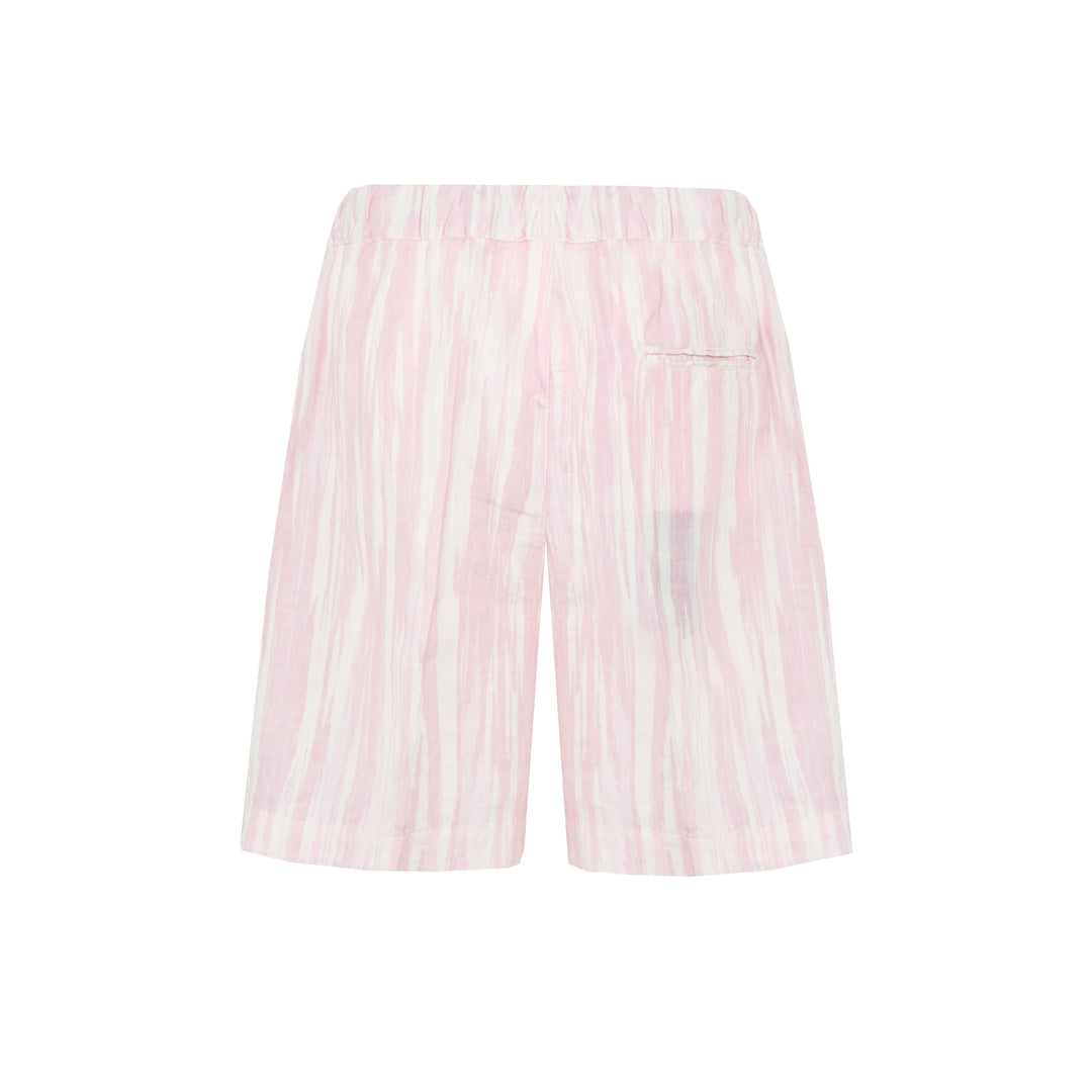 Bermuda Pajama Corto base baby pink in lino