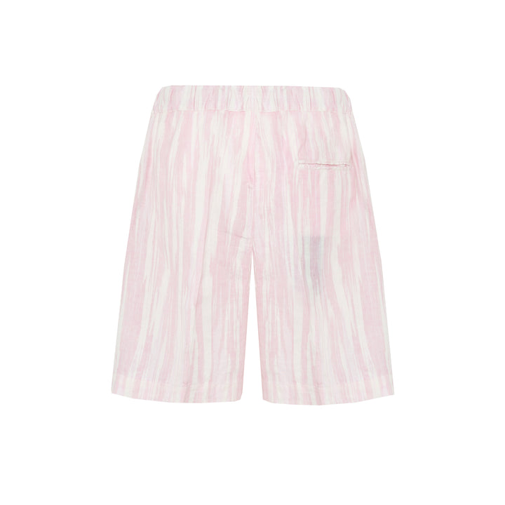 Bermuda Pajama Corto base baby pink in lino