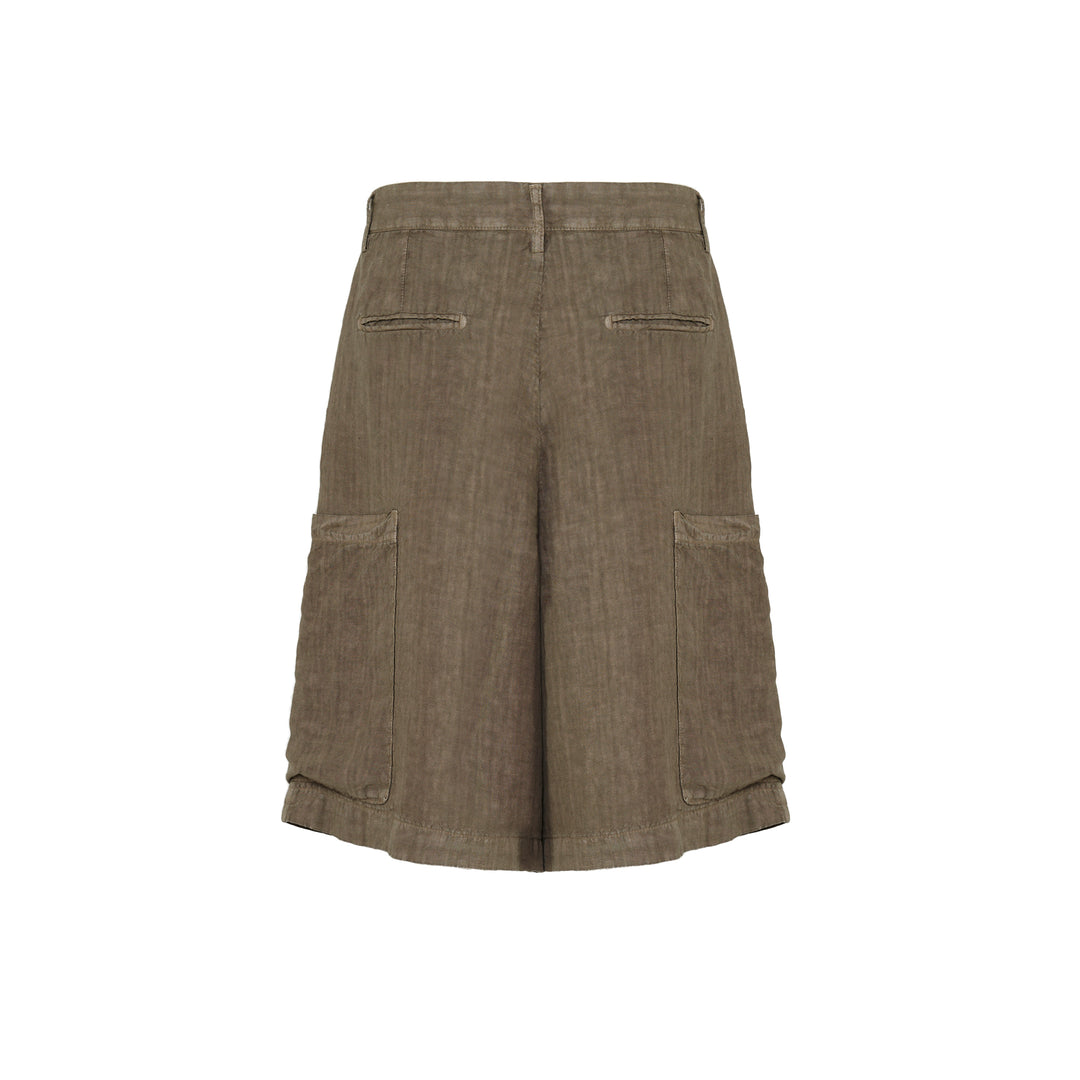 Pantaloncino Cost fango in lino