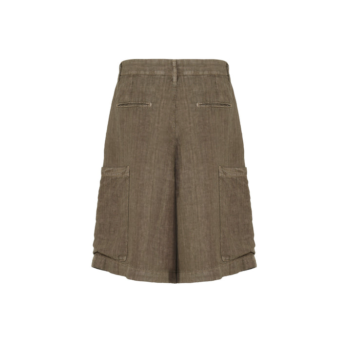 Pantaloncino Cost fango in lino