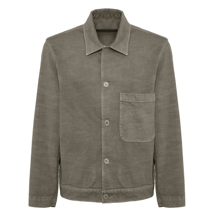 Giacca Dennip verde fango in denim