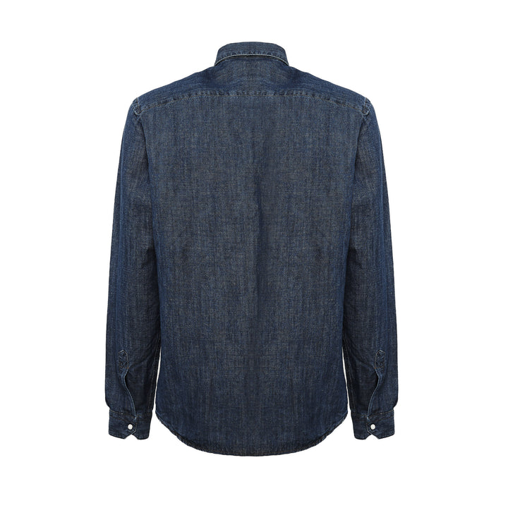 Camicia Mark blu scuro in denim slim fit