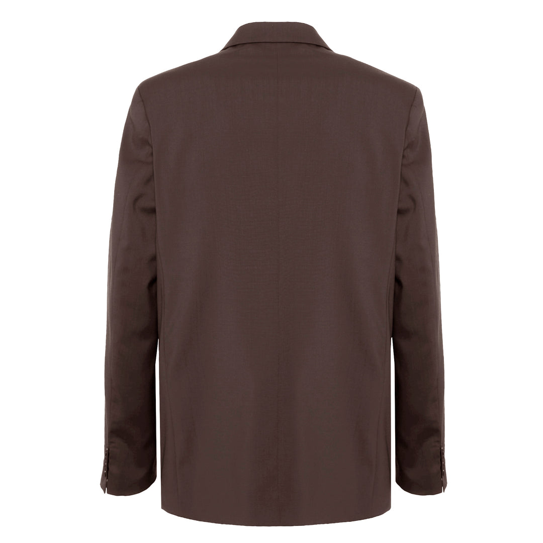 Blazer Donatien marrone in fresco di lana