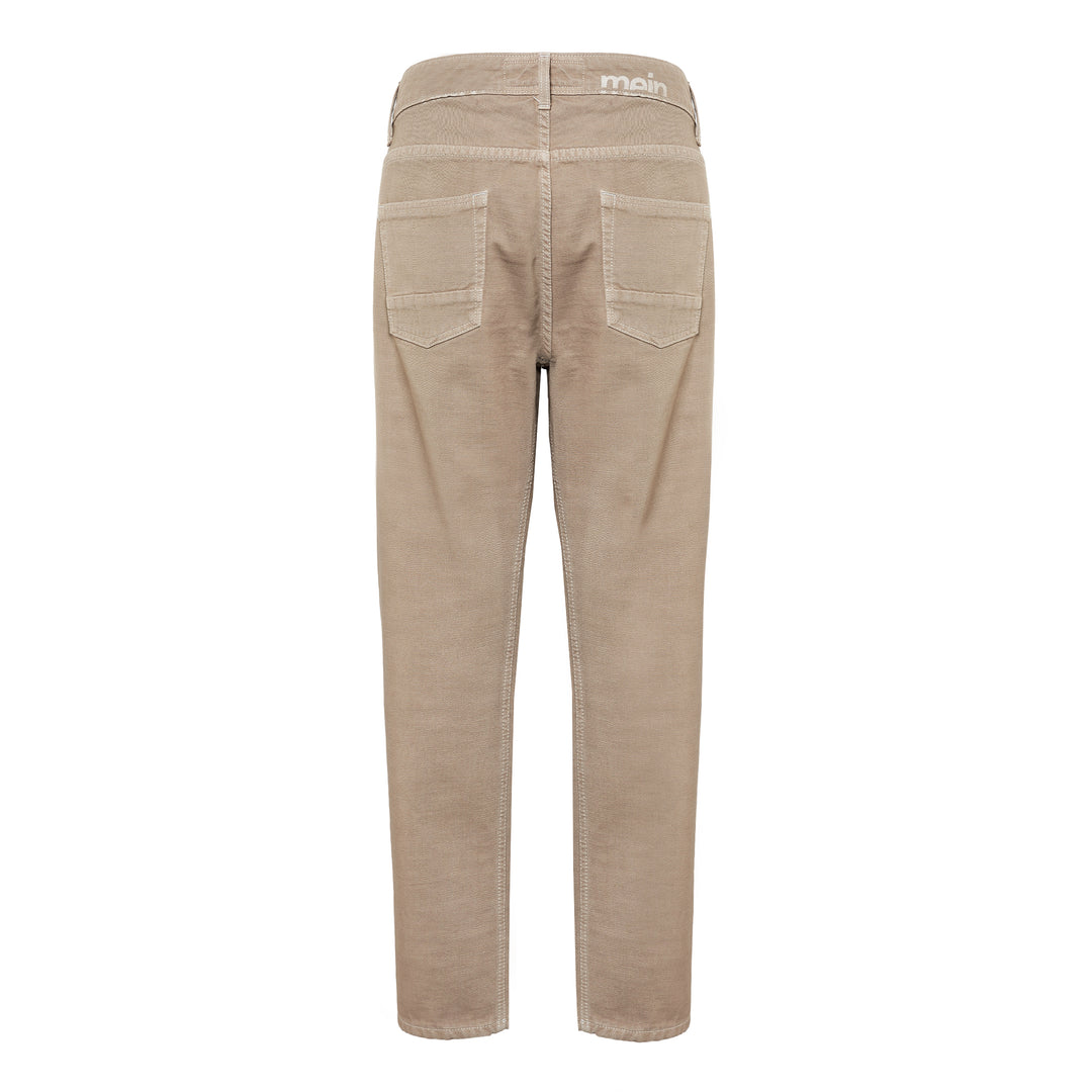 Jeans beige in cotone