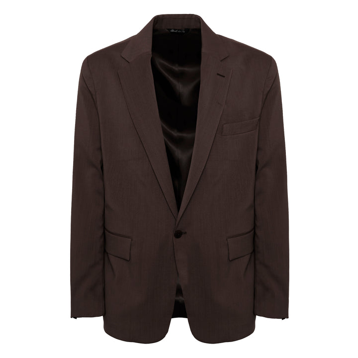 Blazer Joel marrone in fresco di lana