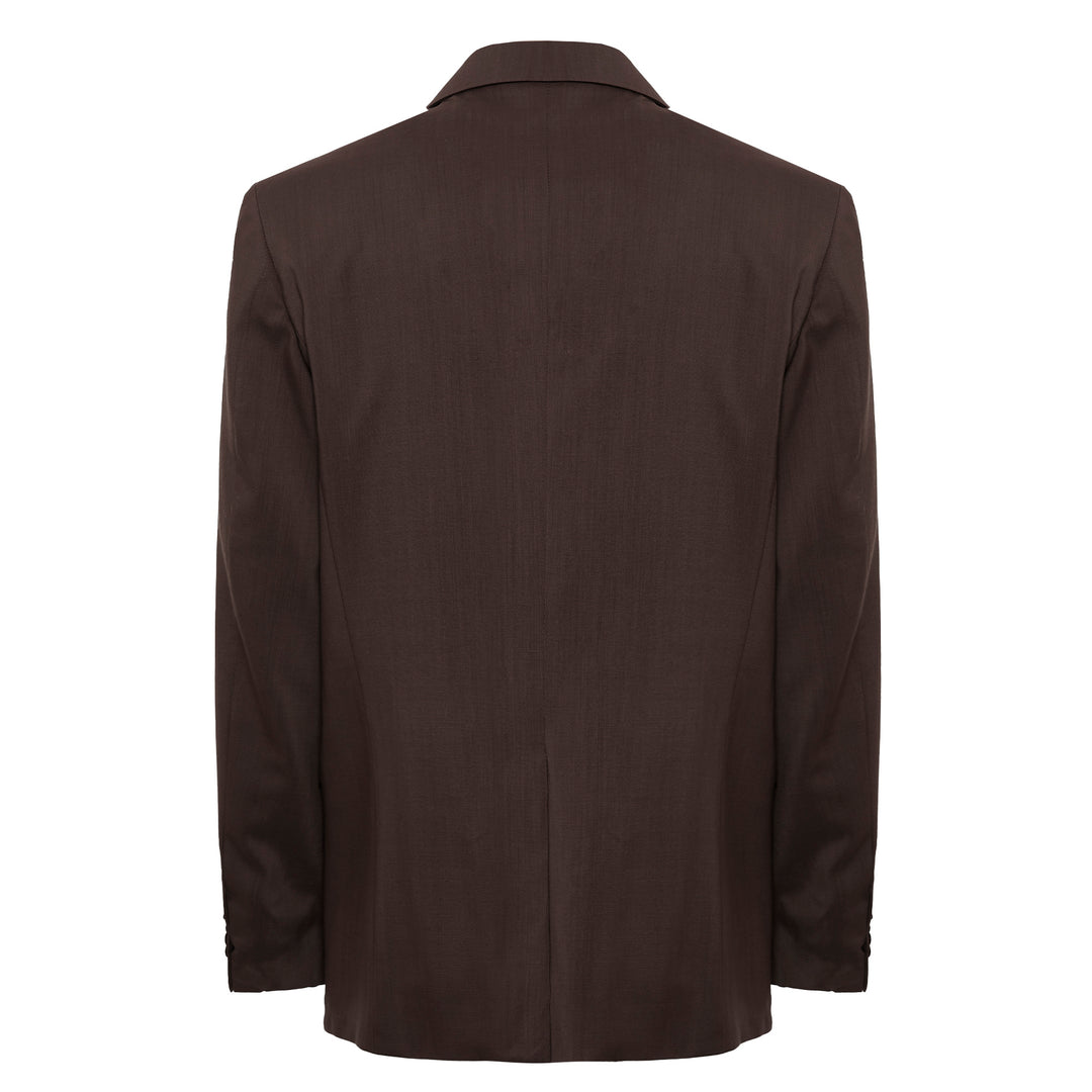 Blazer Joel marrone in fresco di lana
