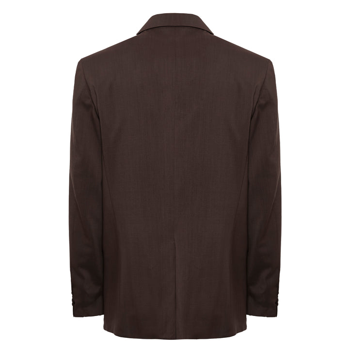 Blazer Joel marrone in fresco di lana