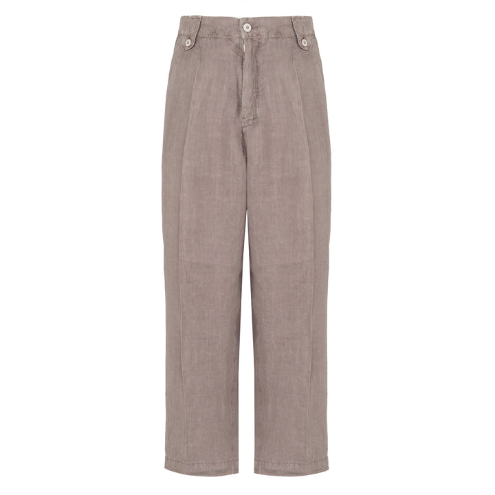 Pantalone Miaky old rose in lino