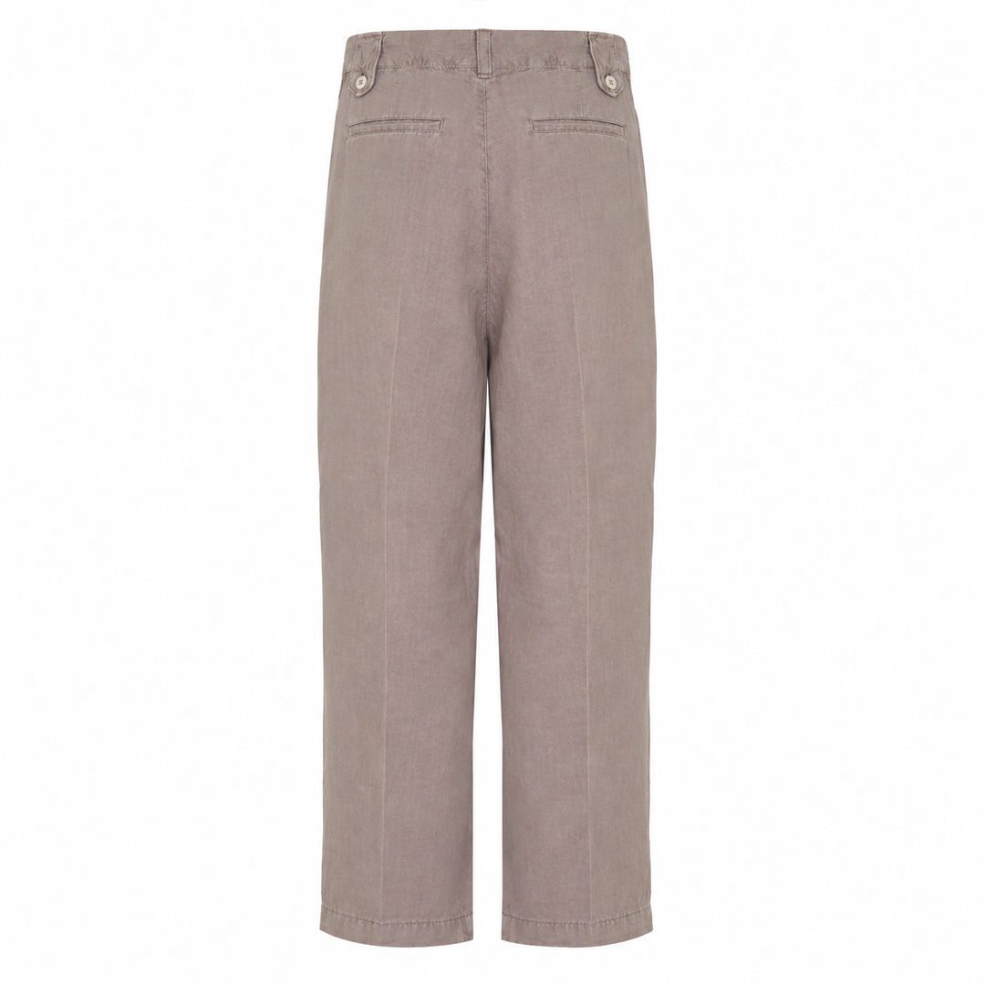 Pantalone Miaky old rose in lino