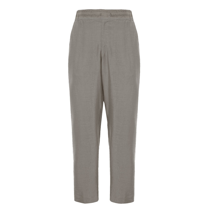 Pantalone Pajama beige in tencel
