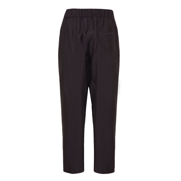 Pantalone Pajama prugna in tencel