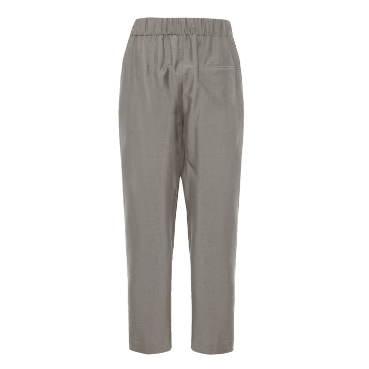 Pantalone Pajama beige in tencel