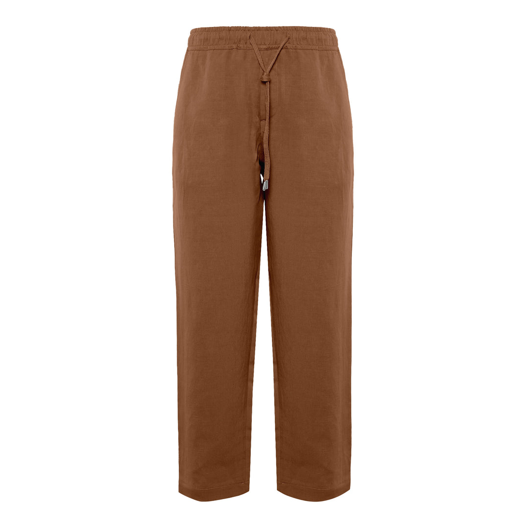 Pajama Pantaloni in Lino e Tencel