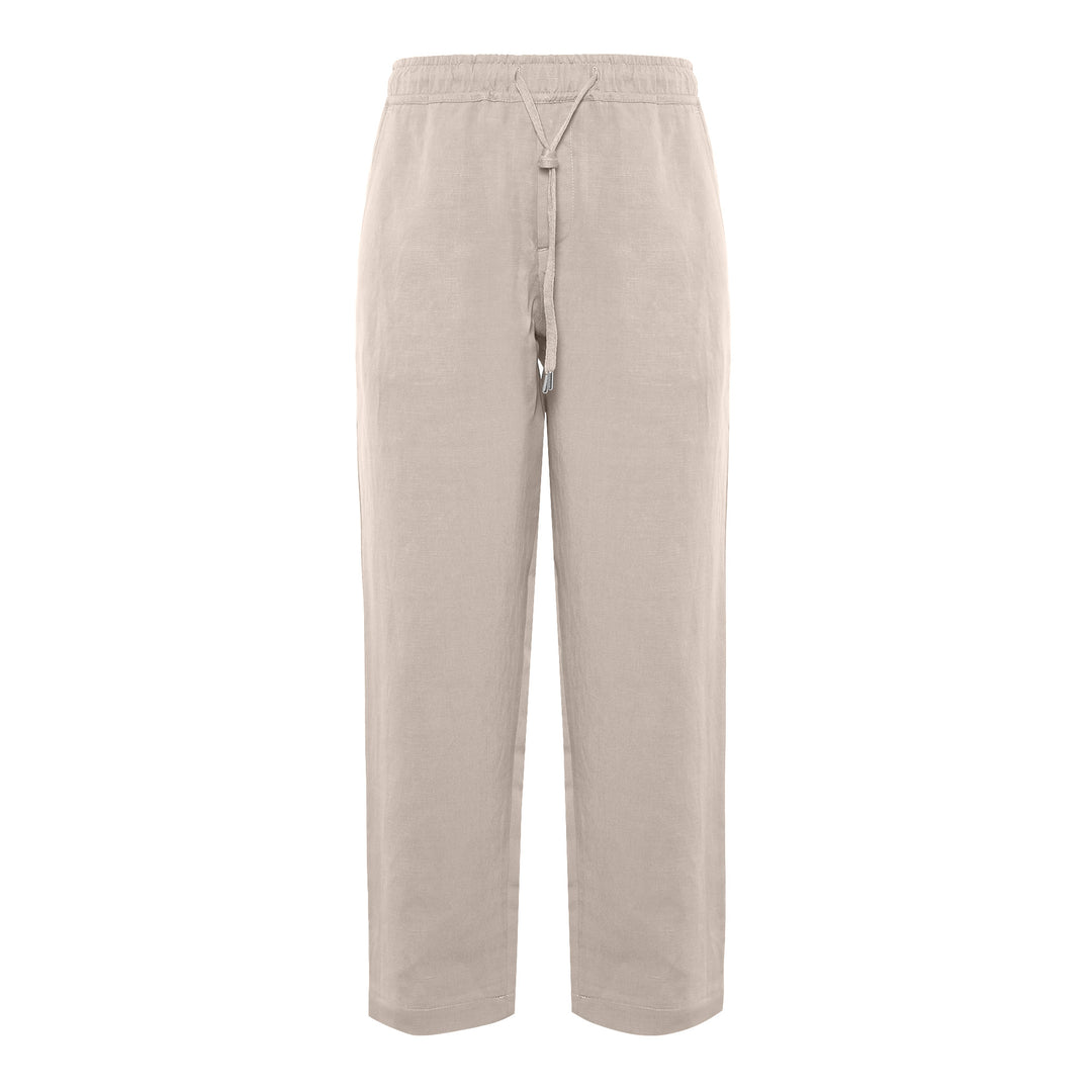 Pajama Pantaloni in Lino e Tencel