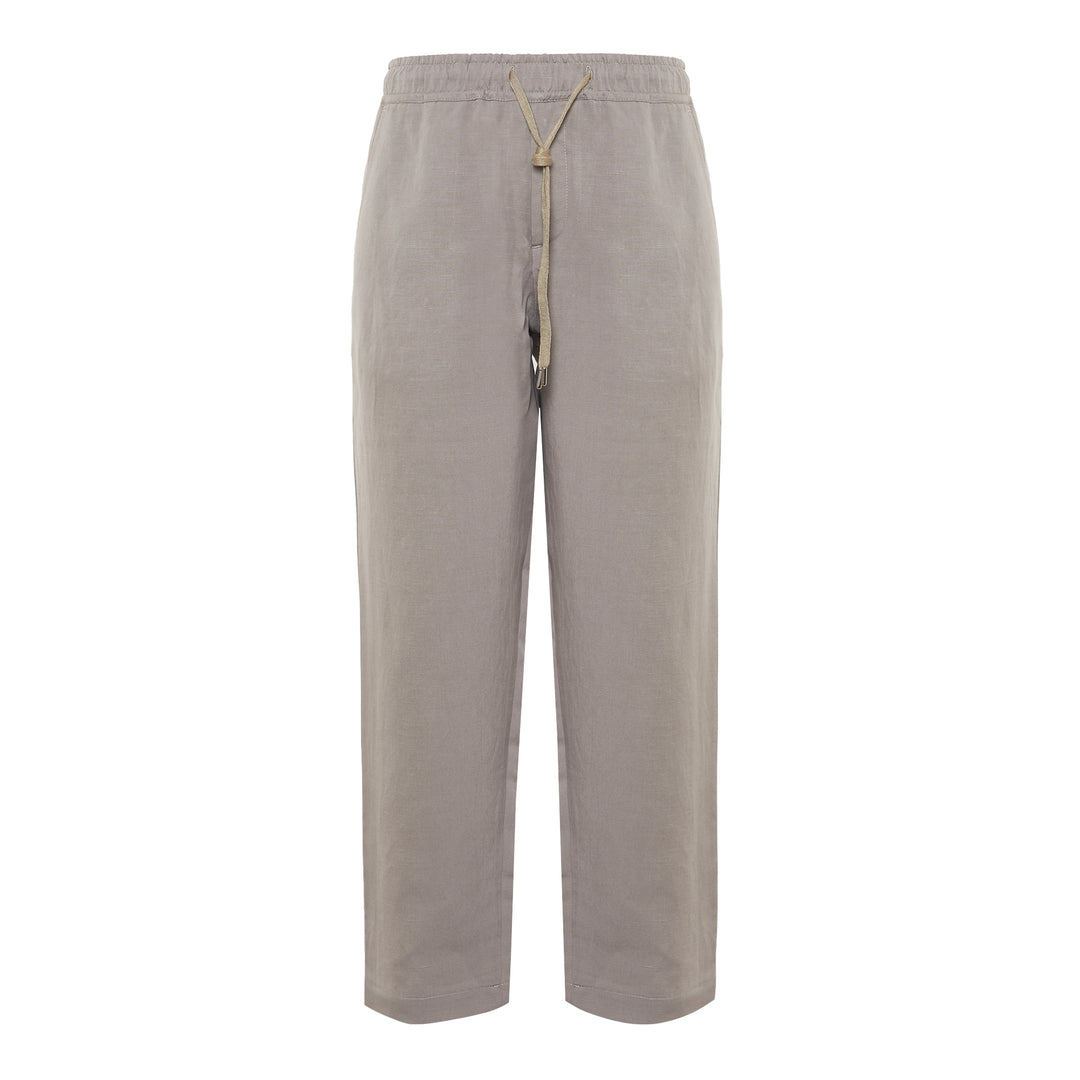 Pajama Pantaloni in Lino e Tencel