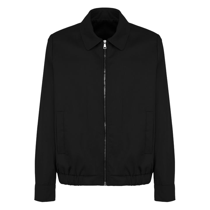 Giacca Polov nero in lana tecnica