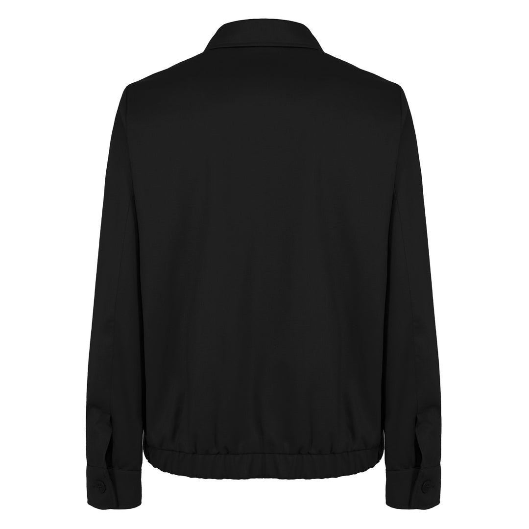 Giacca Polov nero in lana tecnica