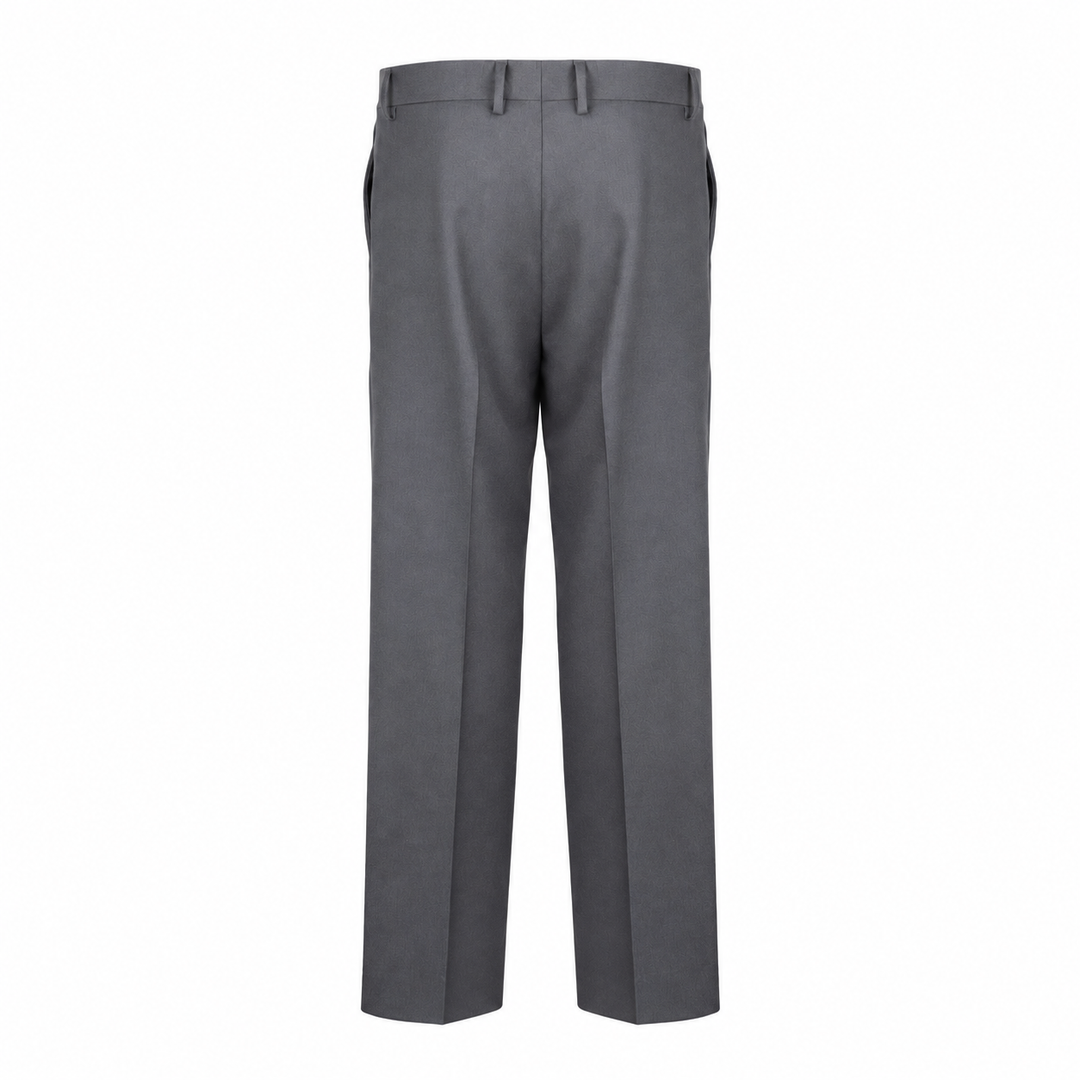 Pantalone Vincent grigio fumo in flanella di lana