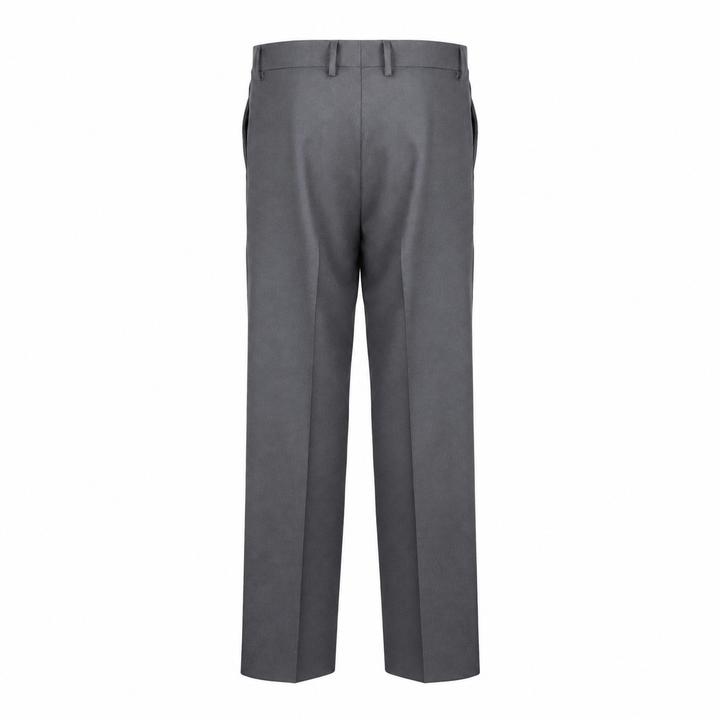 Pantalone Vincent grigio fumo in flanella di lana