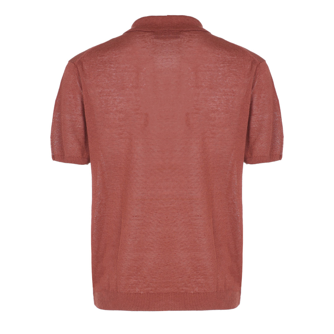 Putri Polo Shirt in Linen and Cotton Knit