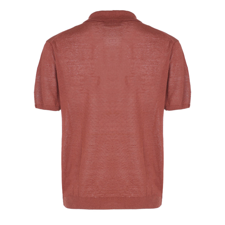 Putri Polo Shirt in Linen and Cotton Knit