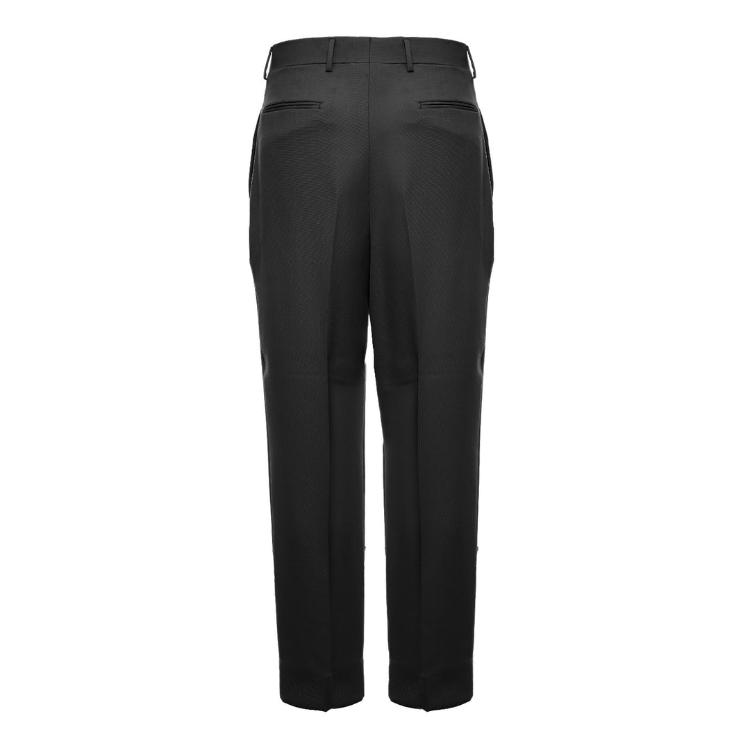Pantalone Matteo nero in lana piquè
