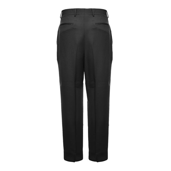 Pantalone Matteo nero in lana piquè