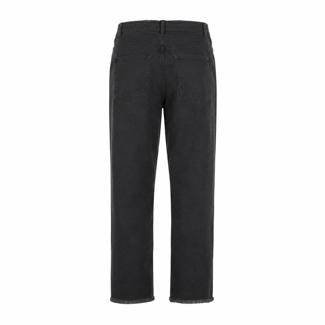 Jeans SFR carbone con raw cut