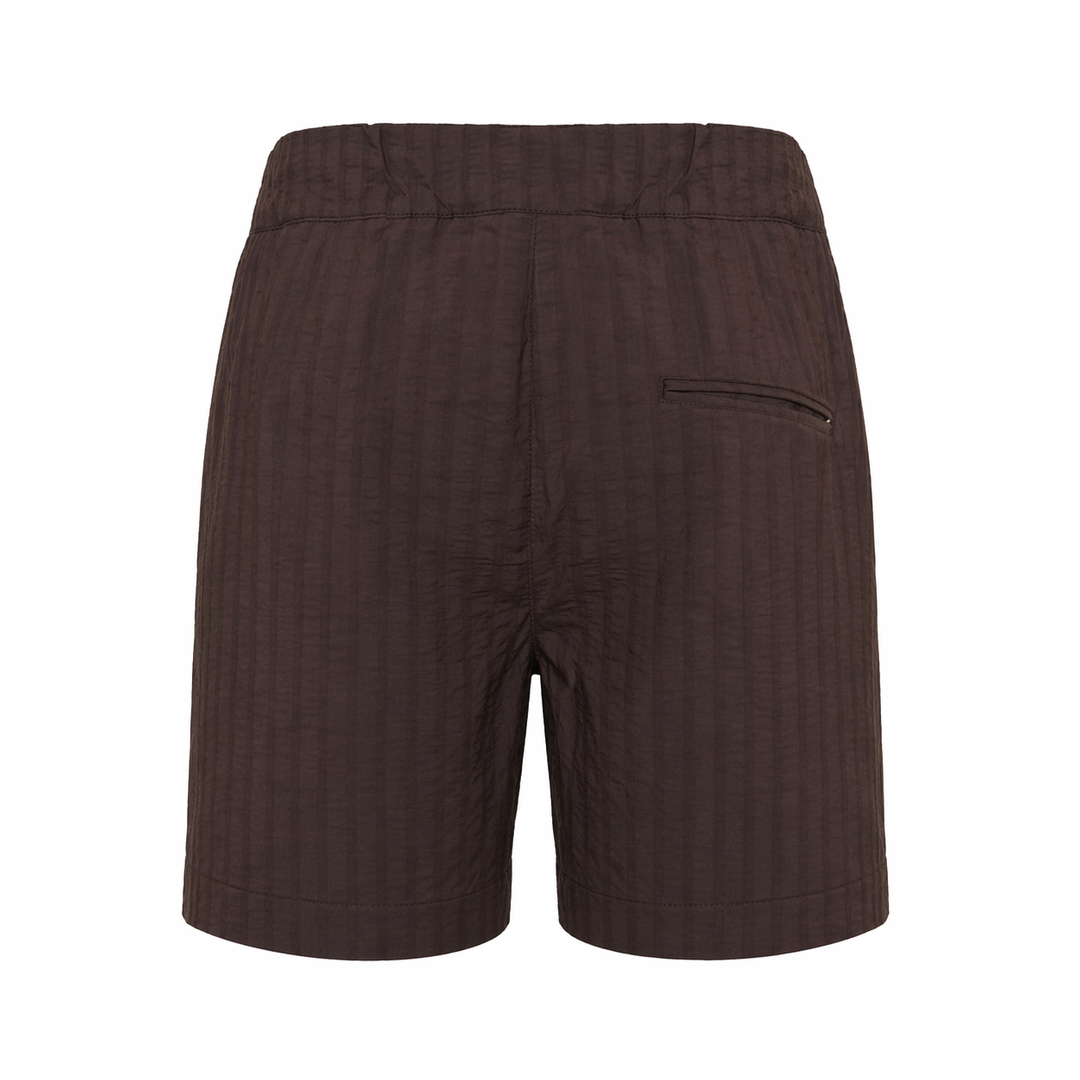 Pantaloncino Pajama corto bordeaux in cotone