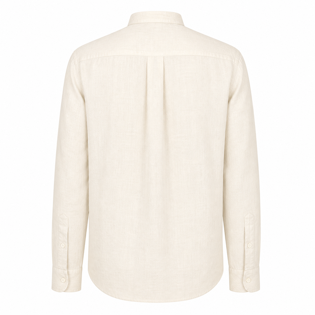 Camicia Andrea off-white in lino