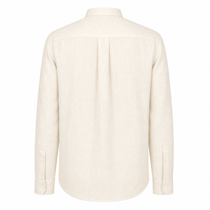 Camicia Andrea off-white in lino