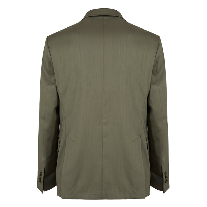 Blazer Demna verde in fresco di lana