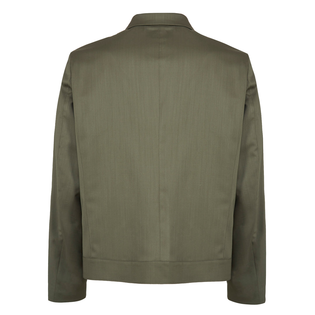 Blazer Guillaume verde in fresco di lana